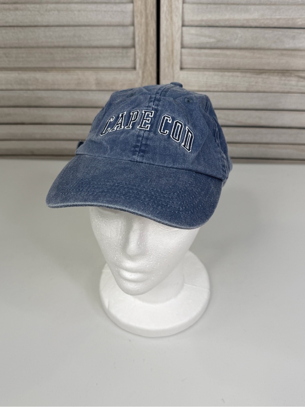 CUFFY'S OF CAPE COD 100% Cotton Dad Hat Distressed Blue Embroidered Men's-OS